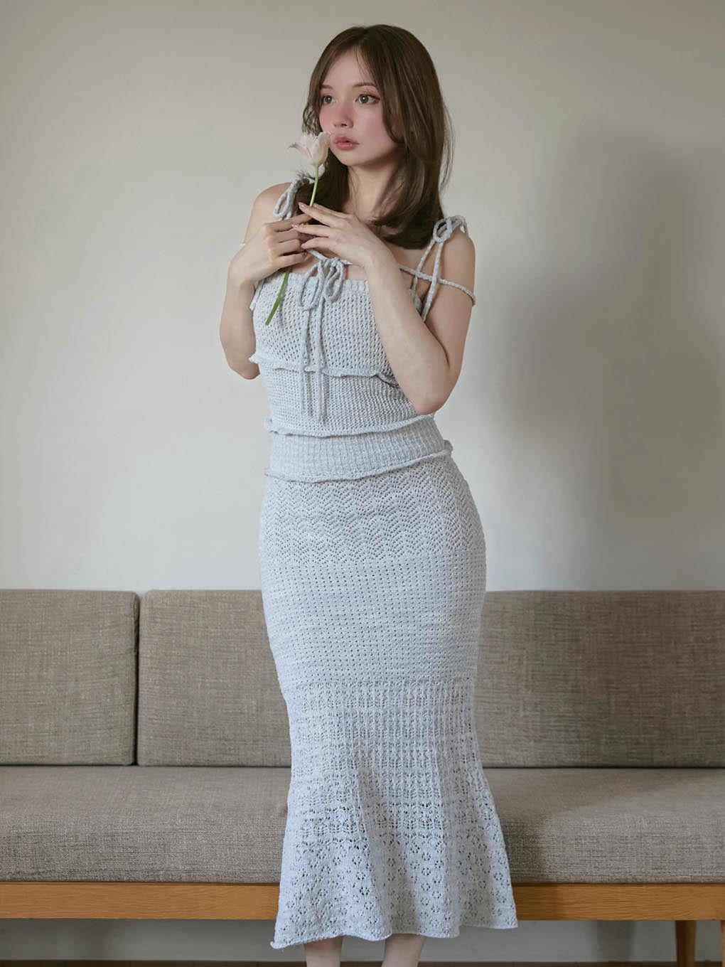 Sabrina frill set dress