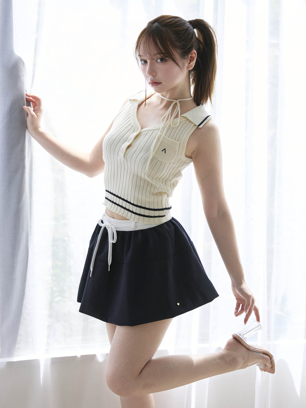 Murphy flare mini skirt