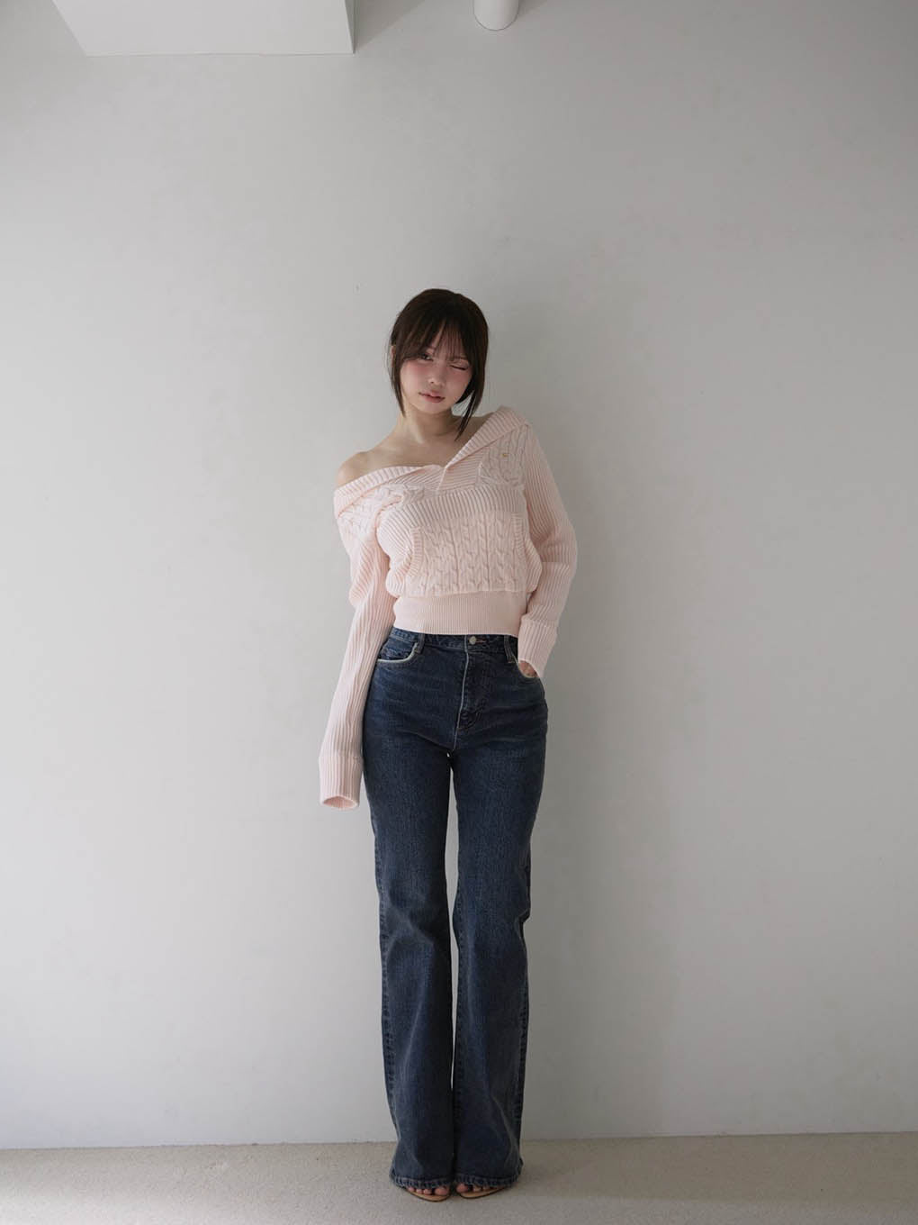 Heart stitch denim