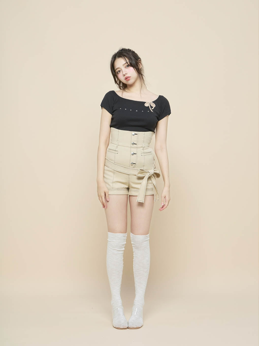 Highwaist ribbon pants