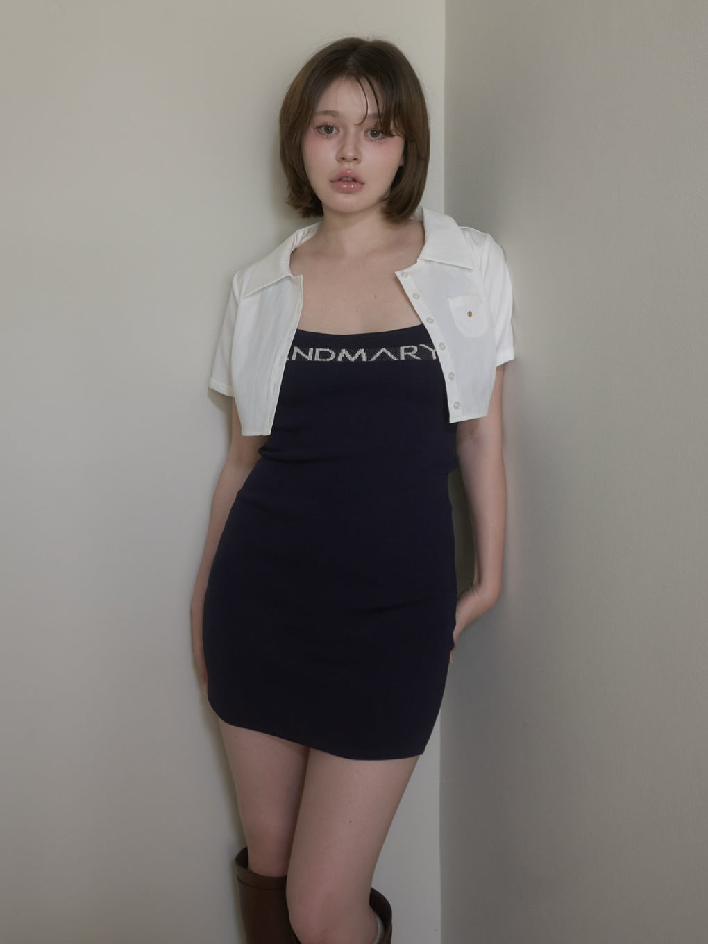 Mew shirts set mini dress