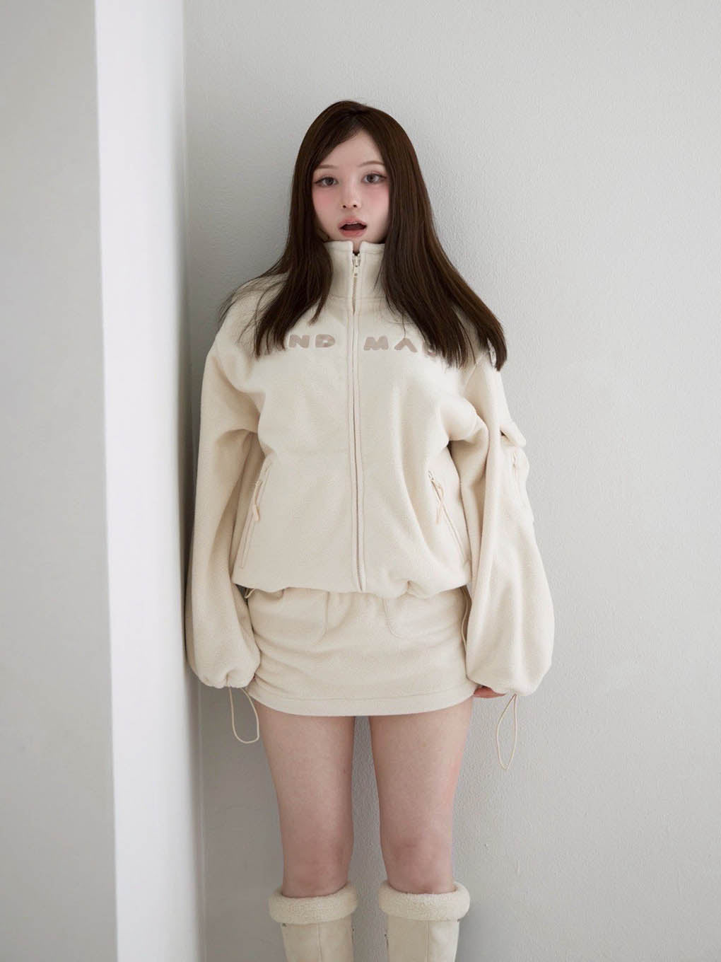 Mary logo fleece skirt
