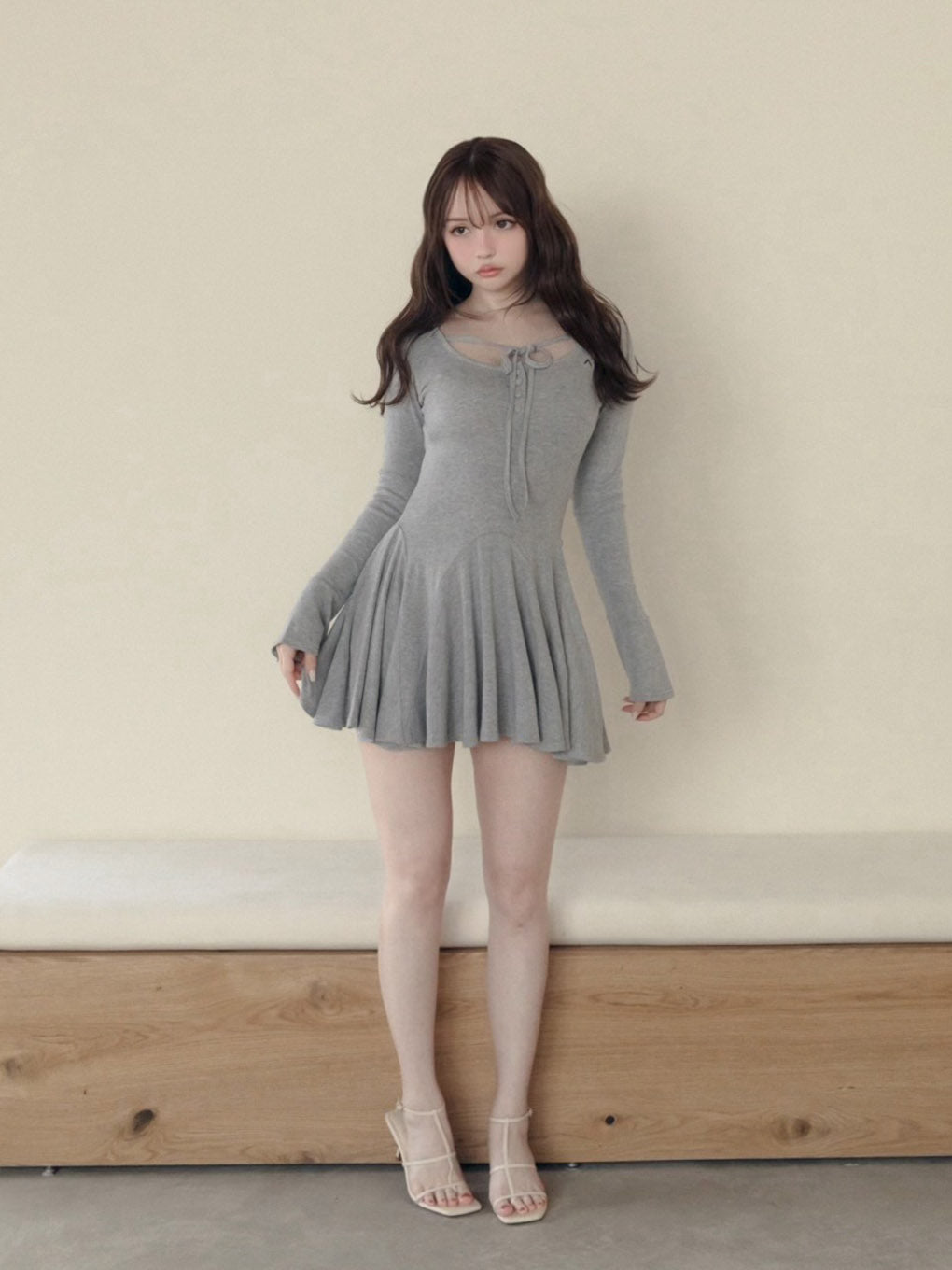 Nina flare mini dress