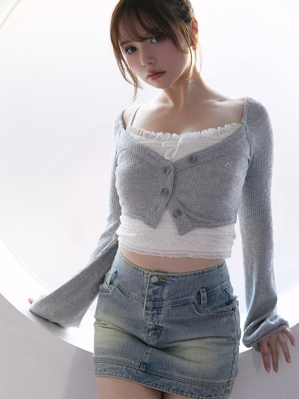 Jenny denim mini skirt