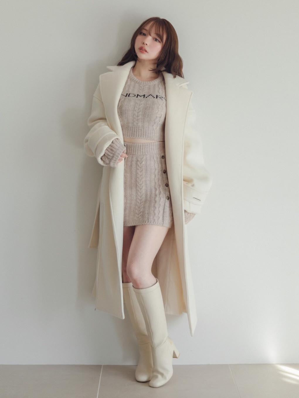 Ange slit long coat