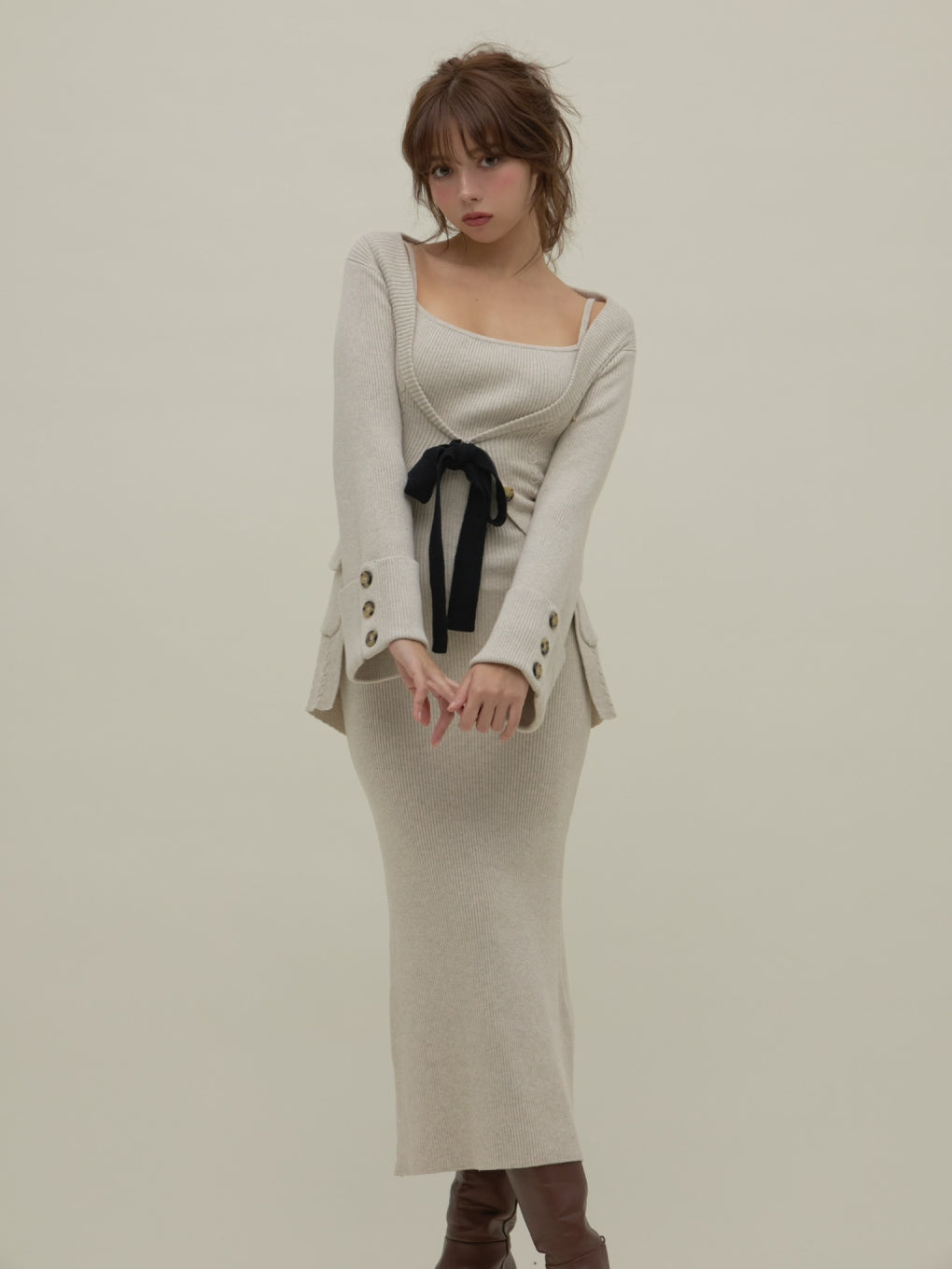 Rola ribbon set dress