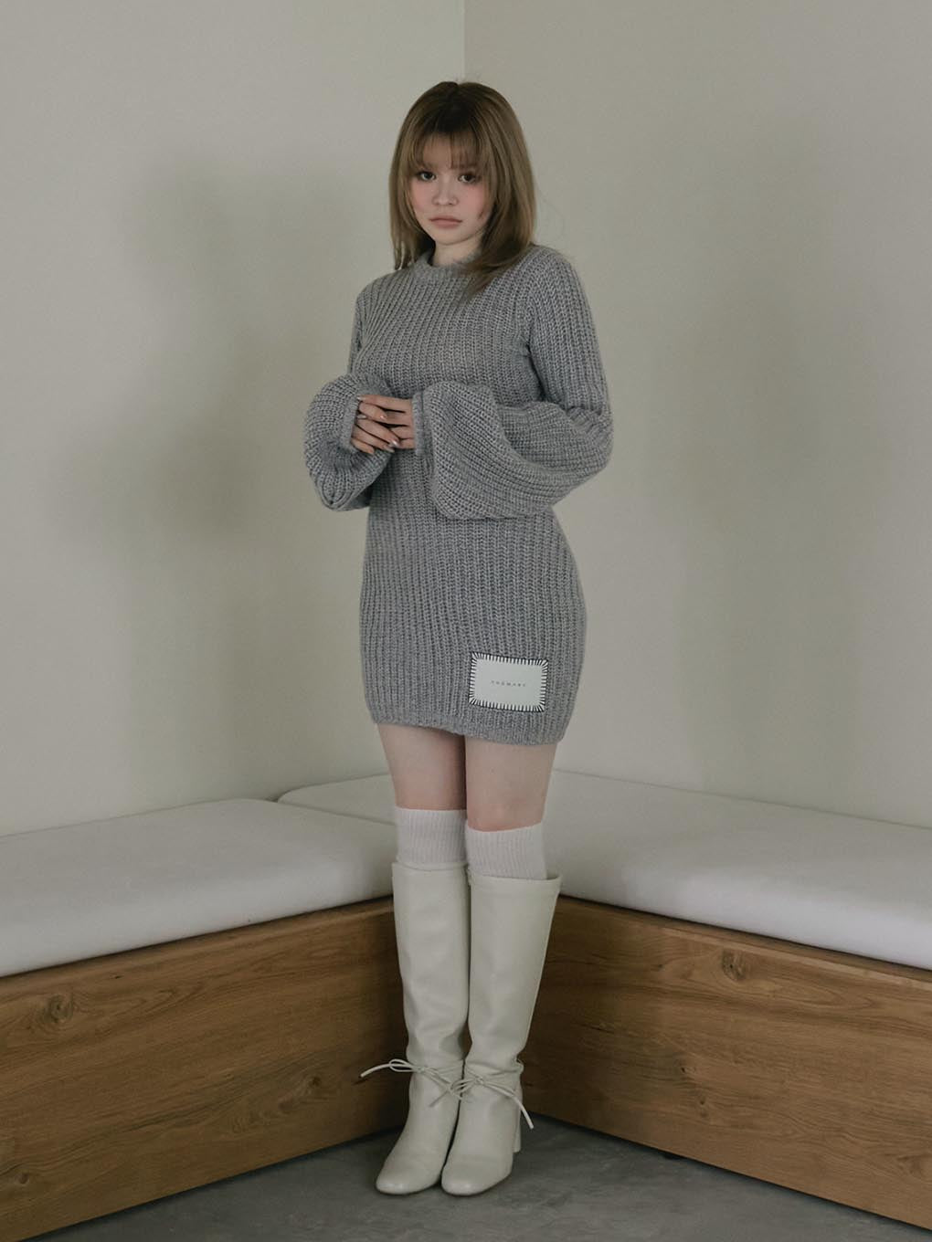 Mel knit mini dress