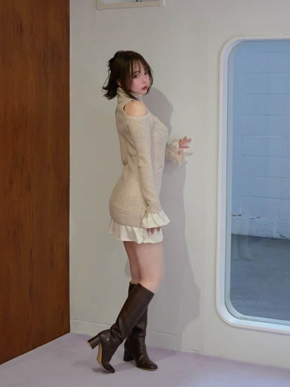 Demi knit mini dress
