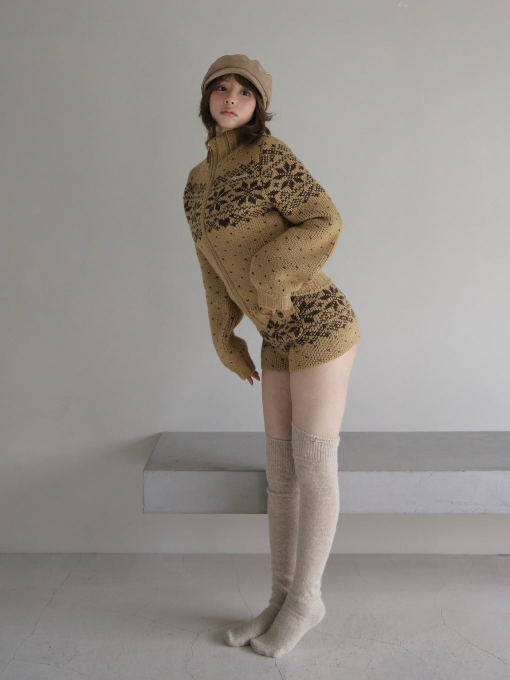 Snow drop knit set up