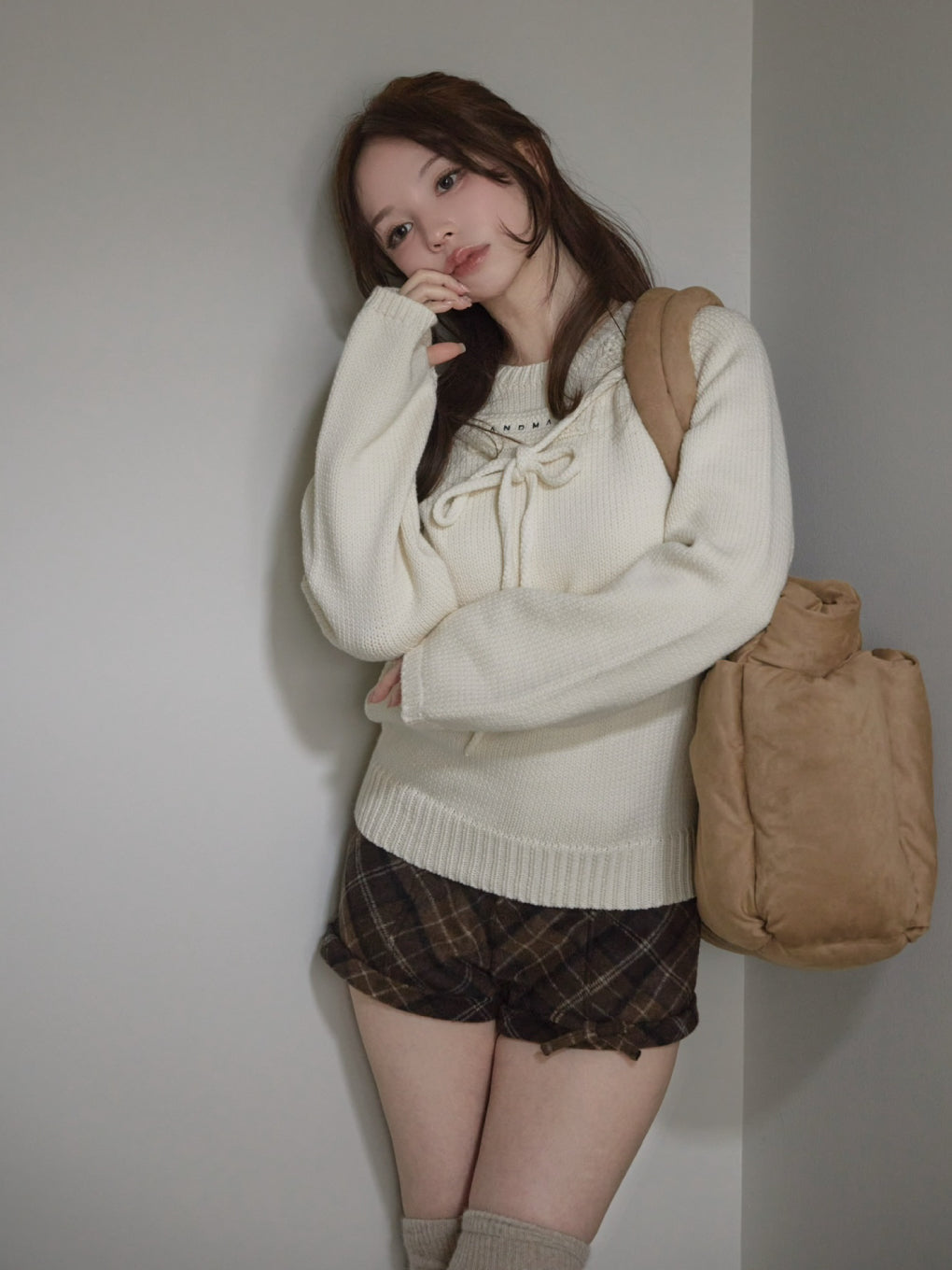 Mary quilting suede bag