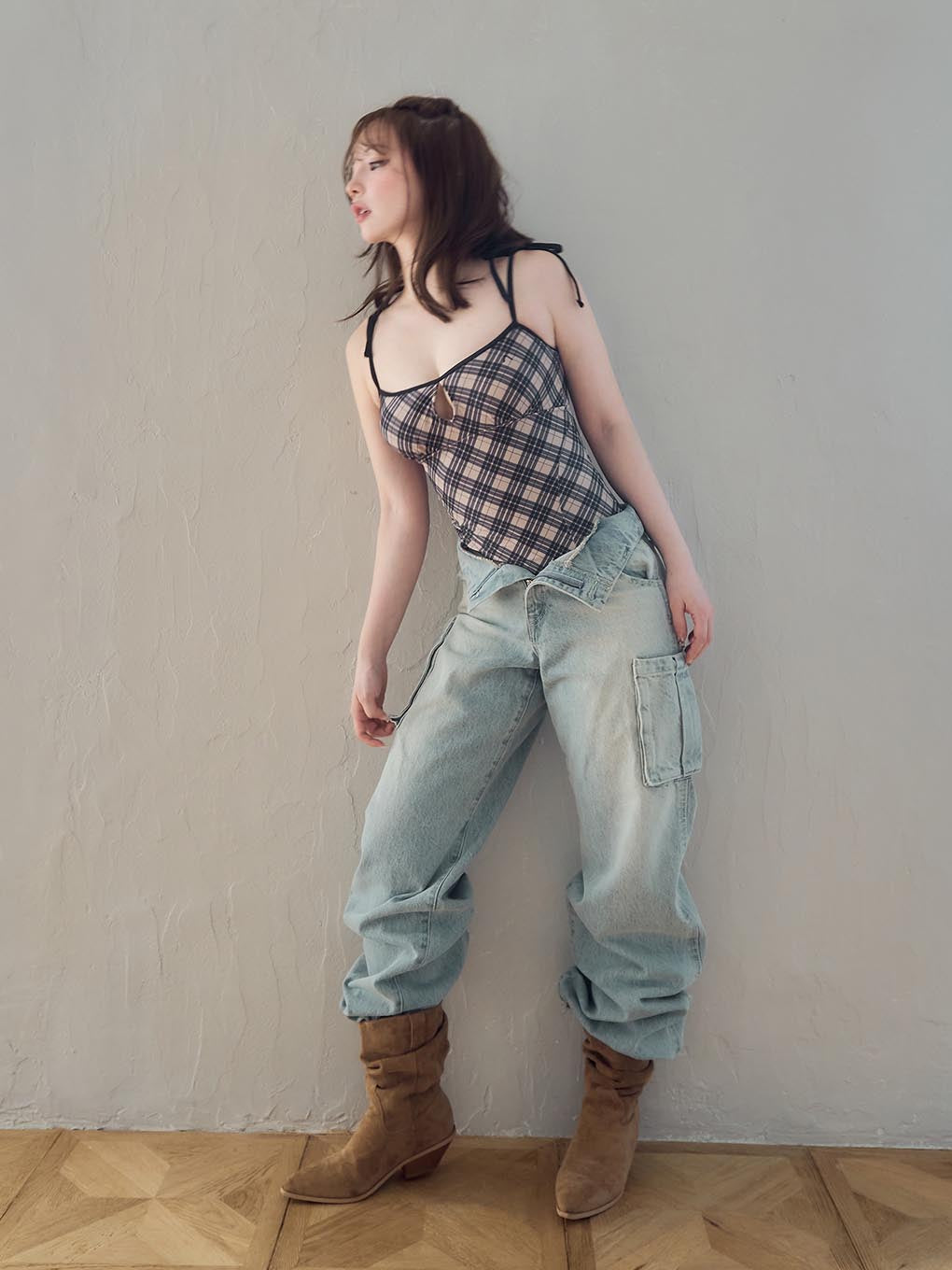 Nadia check swimsuit