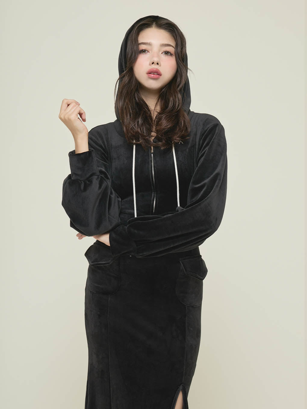 Wendy lace up long dress