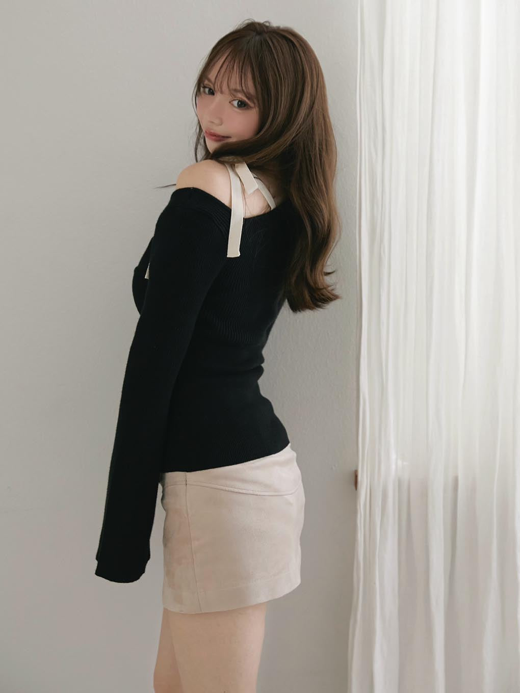 Kate slit mini skirt