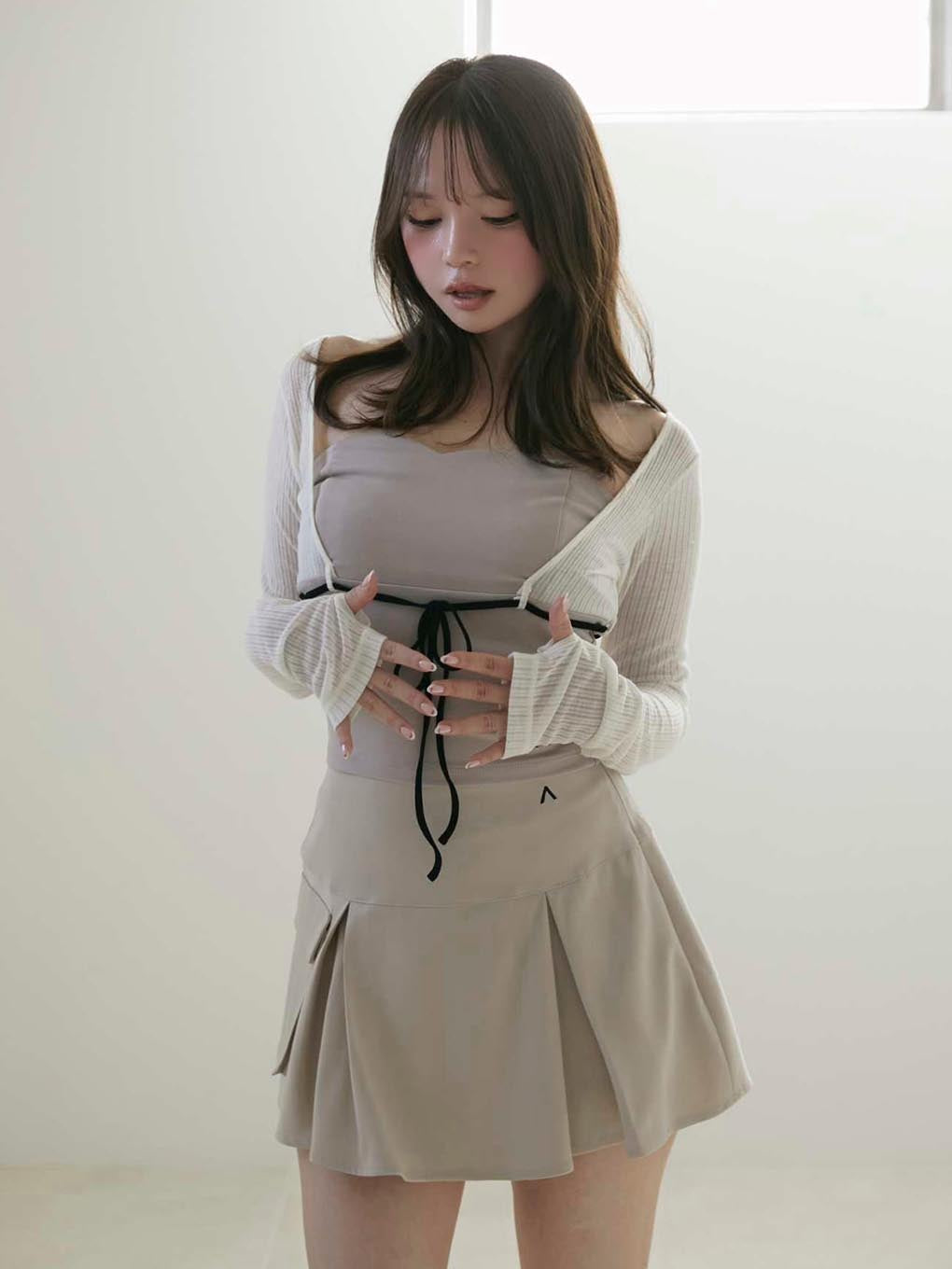 Nina flare mini skirt