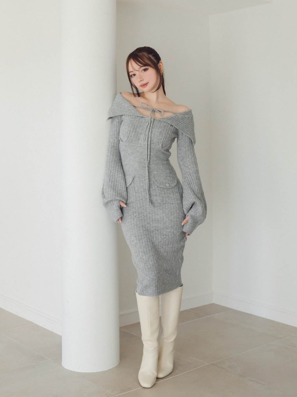 Noah ribbon knit dress