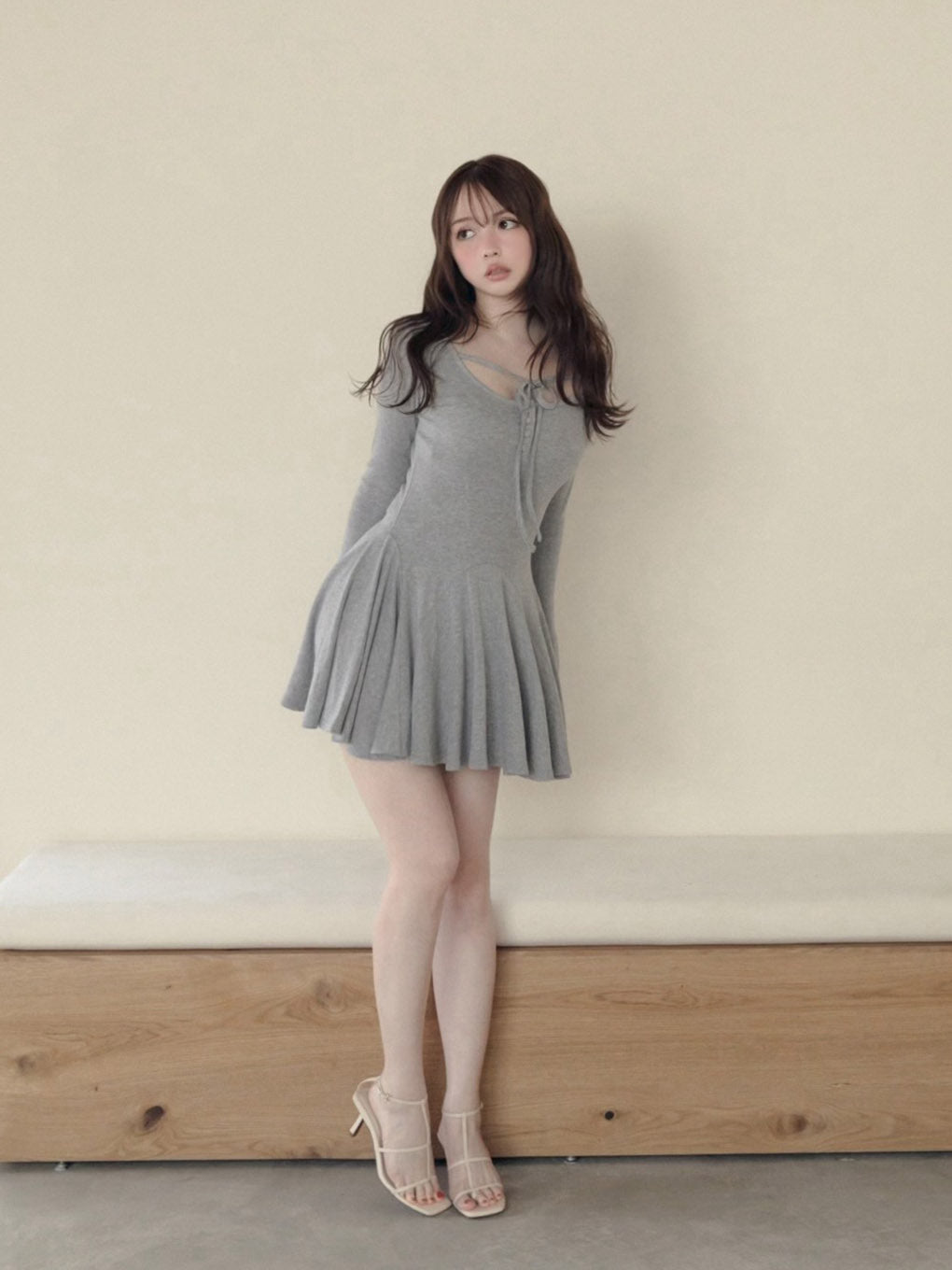 Nina flare mini dress