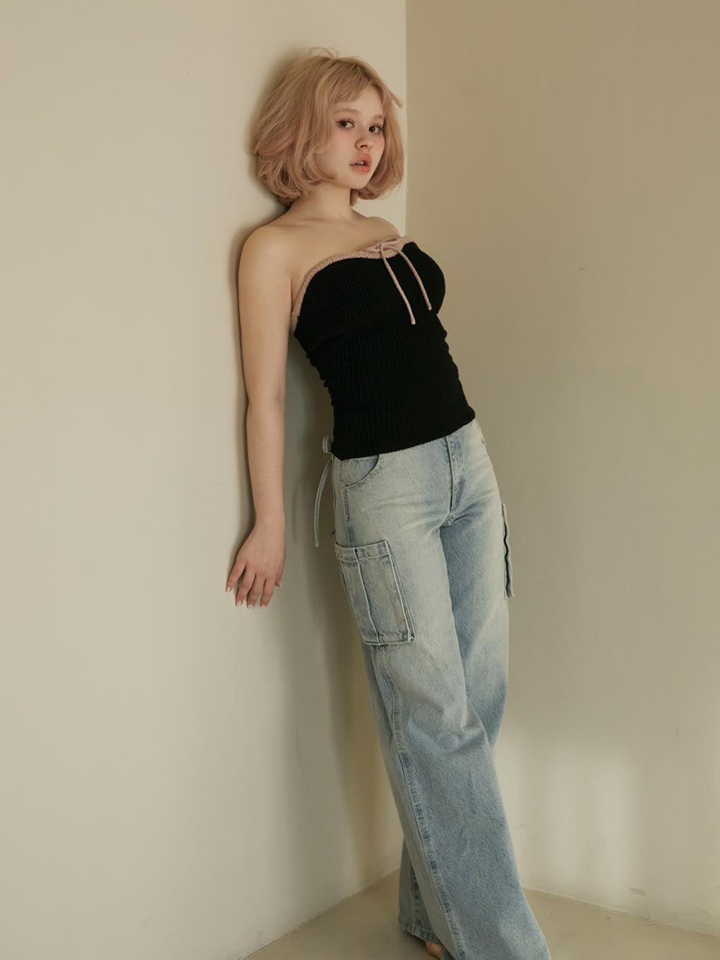 Tiana knit bare tops