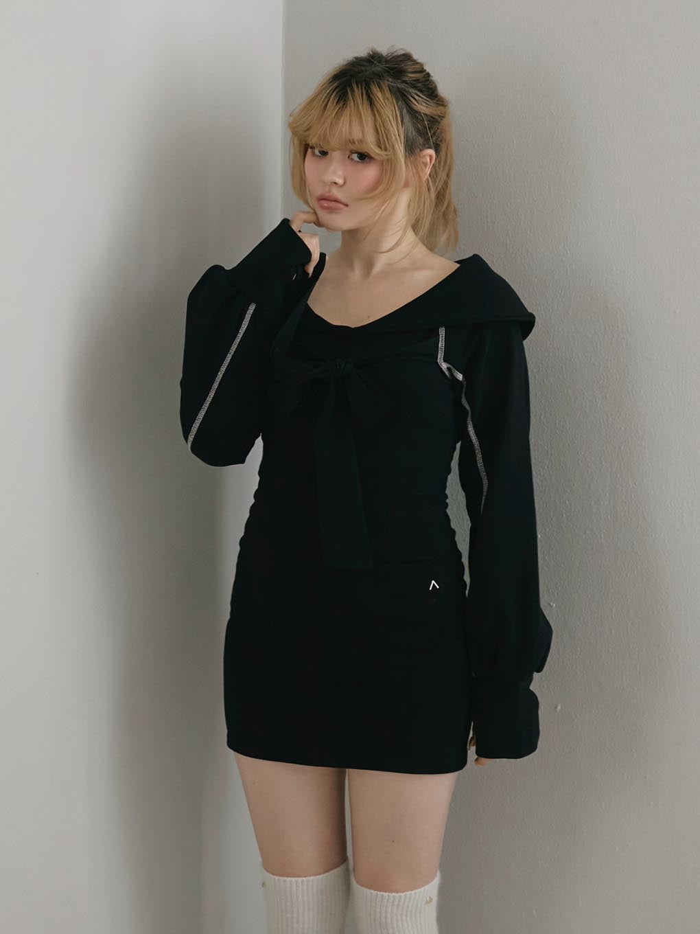 Manon ribbon mini dress