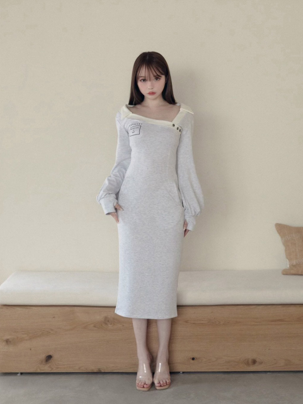 Lucy logo long dress