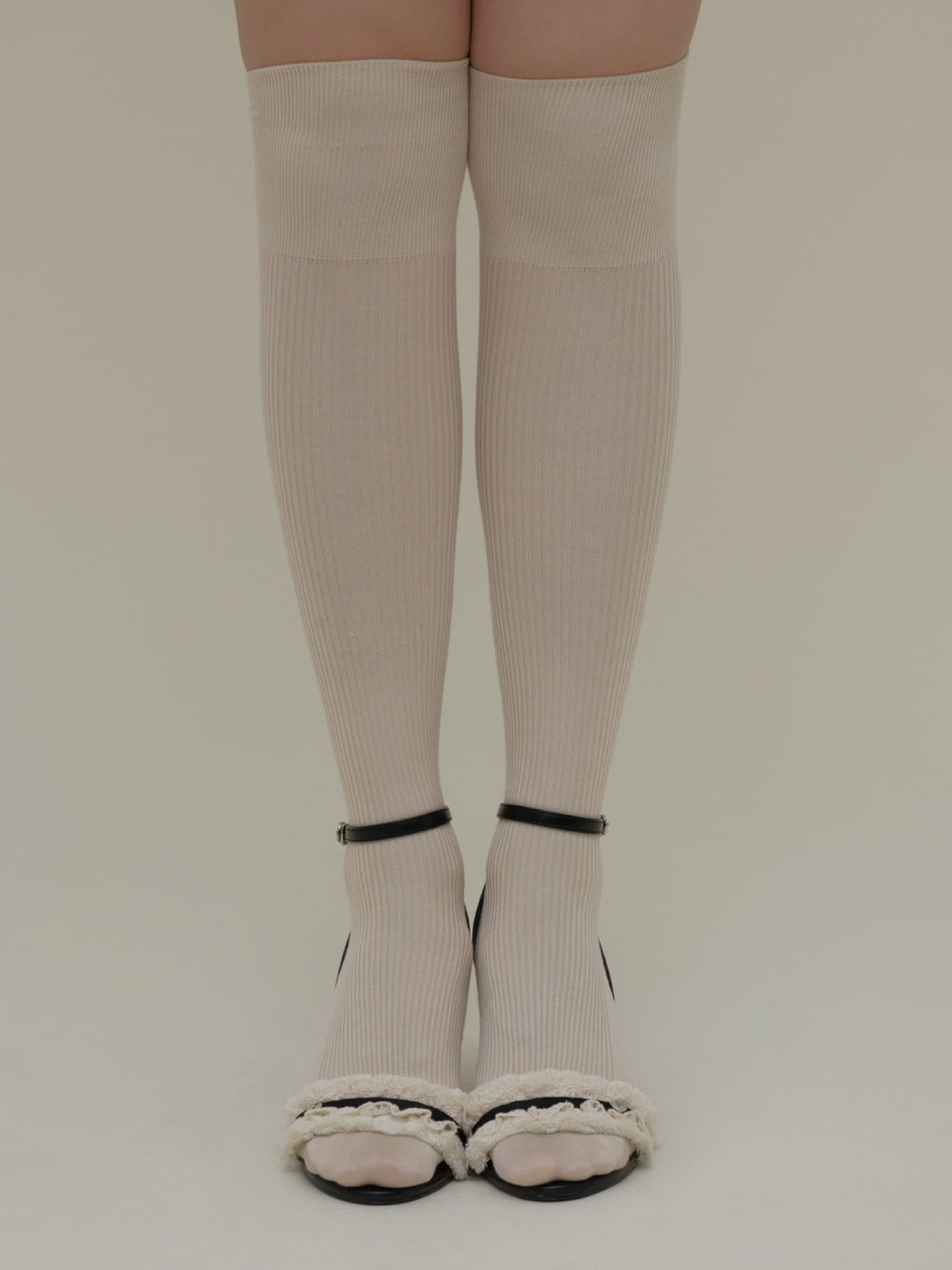 Natalie frill mule high