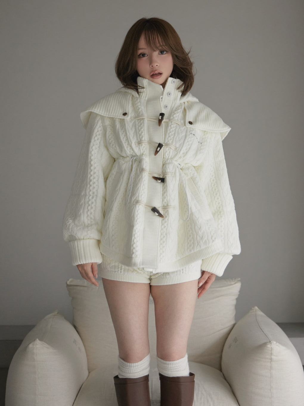 Mary quilting knit jacket