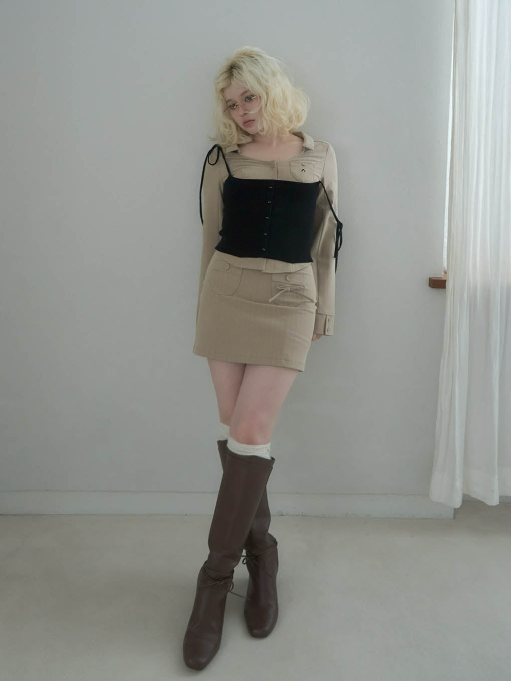 Maya blouse knit set up
