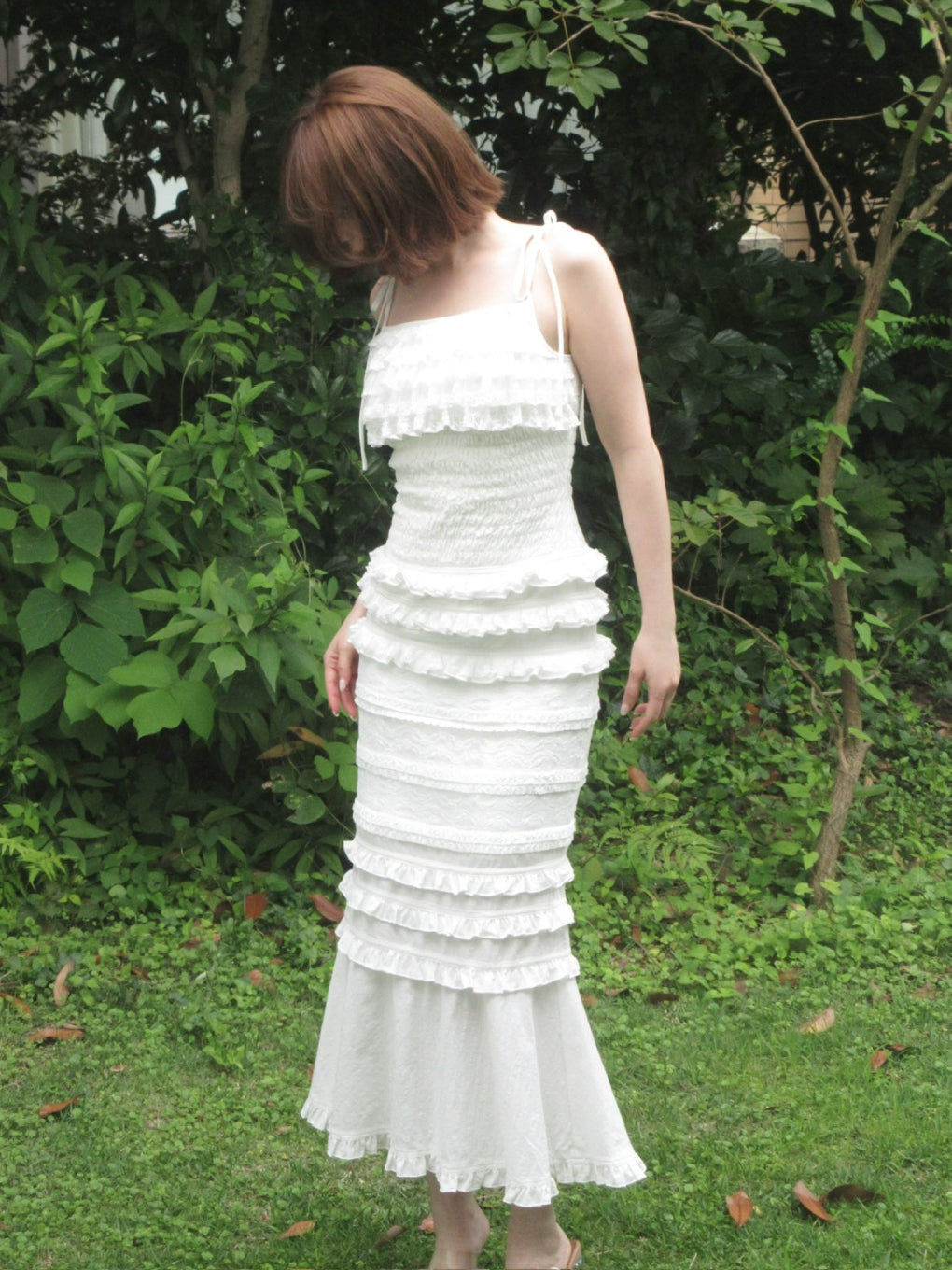 Orla frill long dress