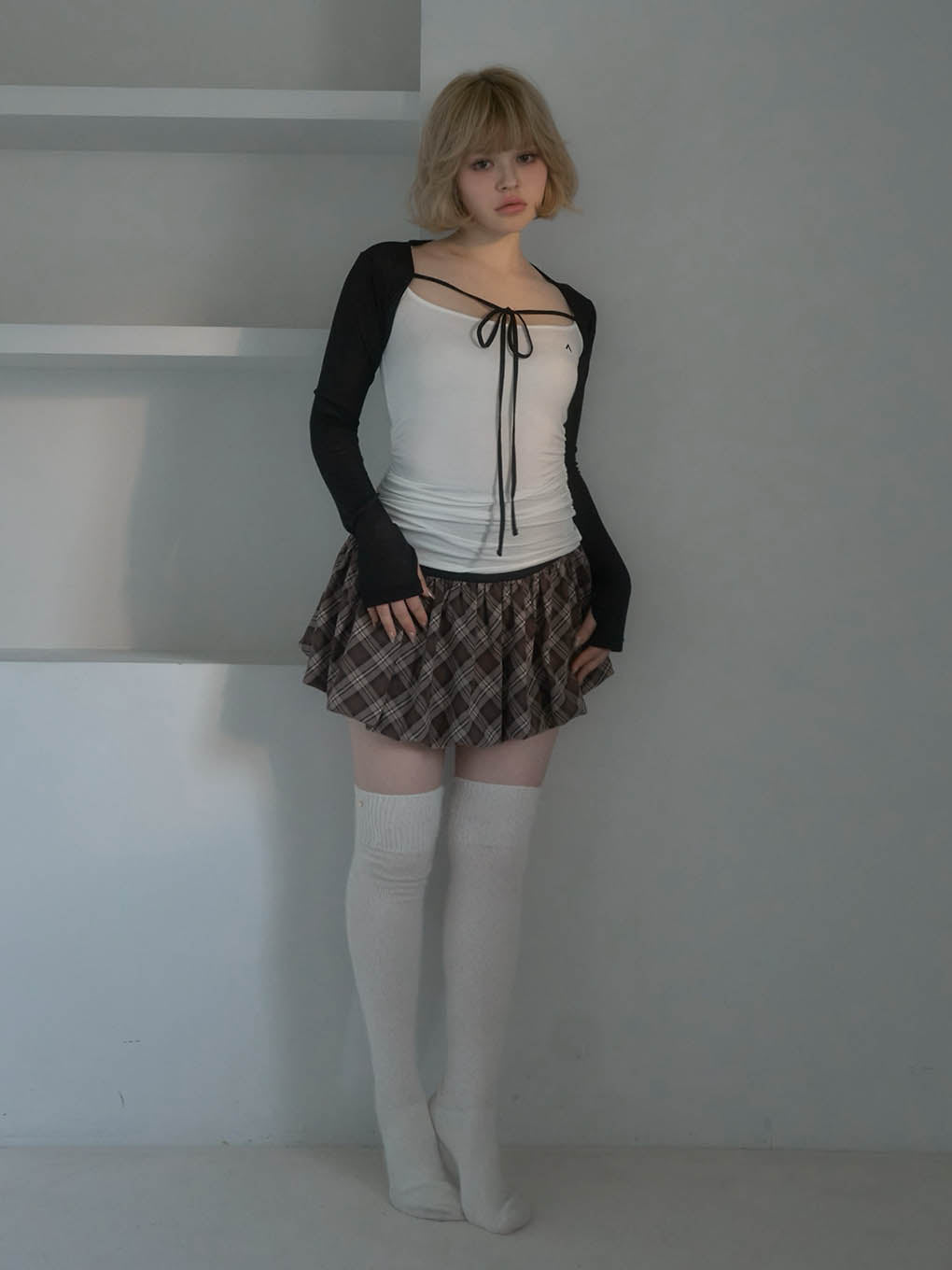 Nancy check skirt