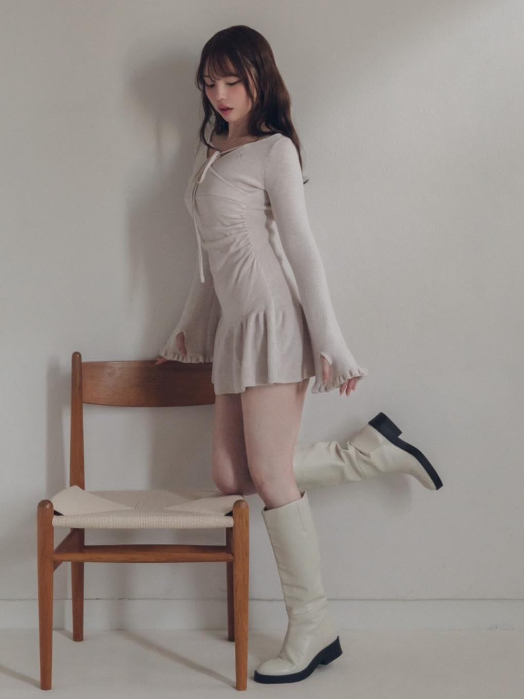 Fleur knit mini dress