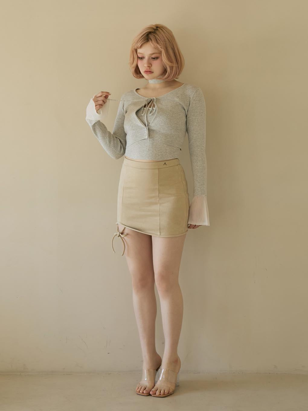 Candy sleeve knit set