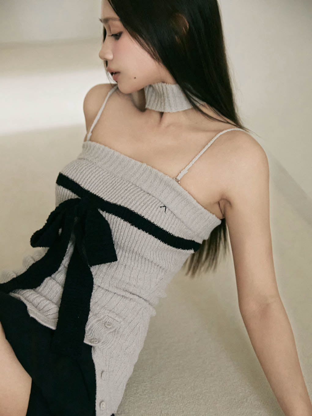 Candice ribbon bare tops