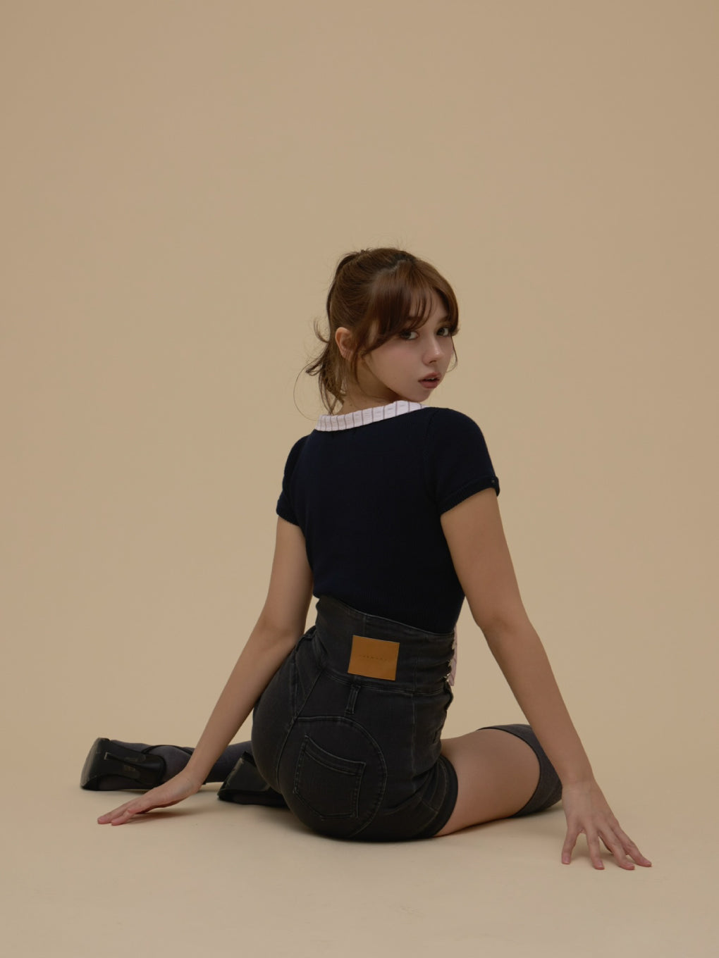 Doll heart hip pants