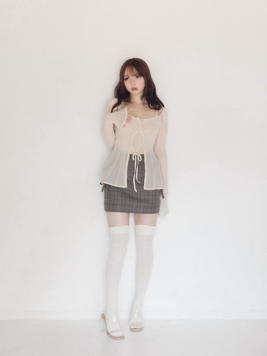 Jean tulle cardigan