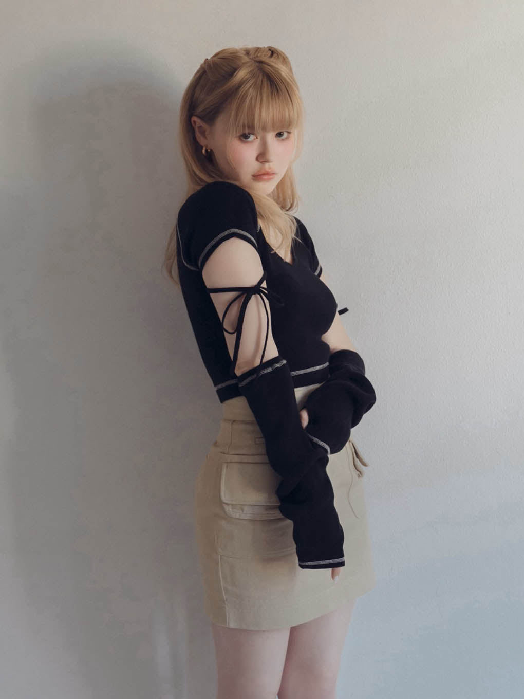 kitty knit tops