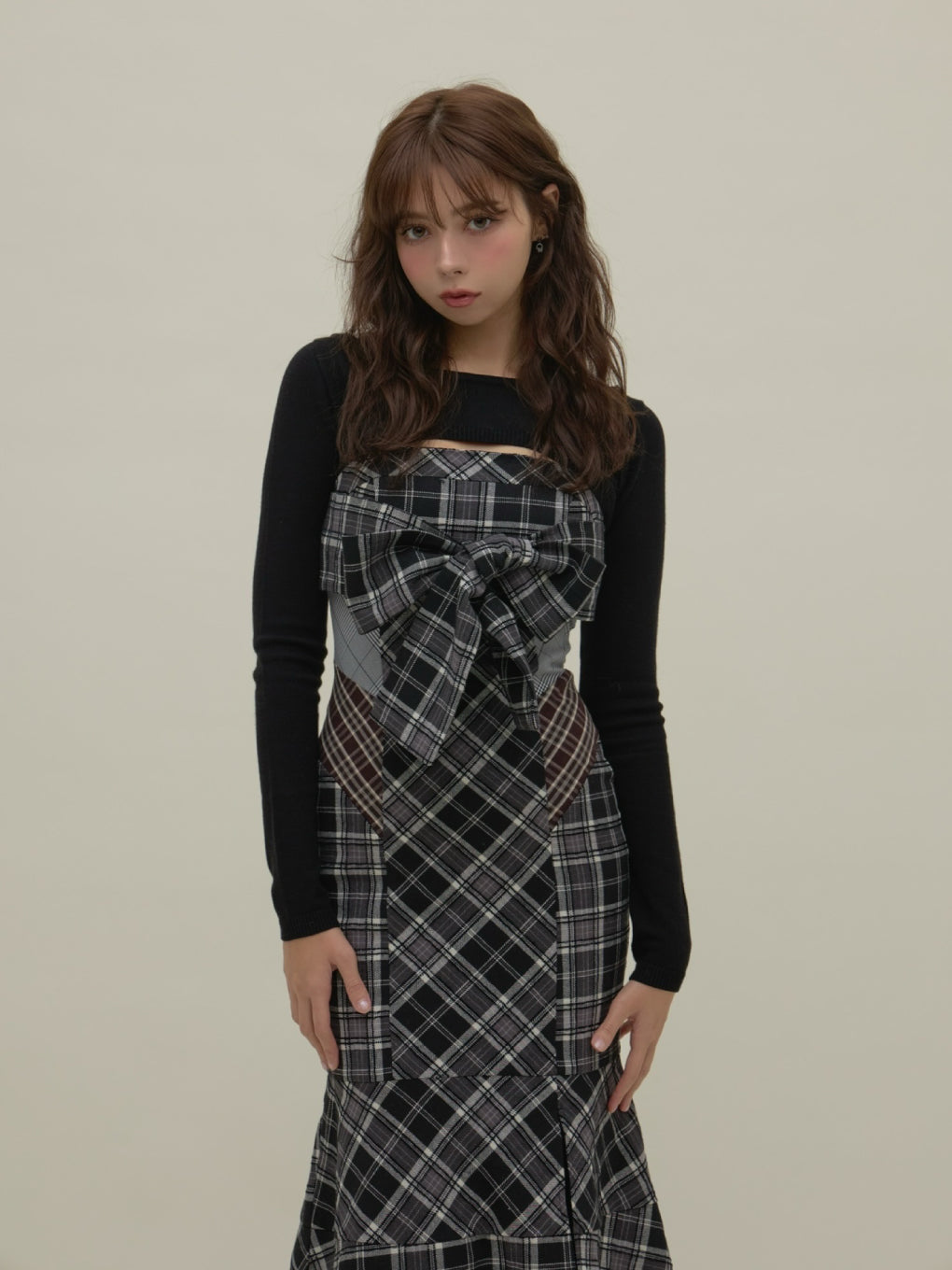 Juni check dress