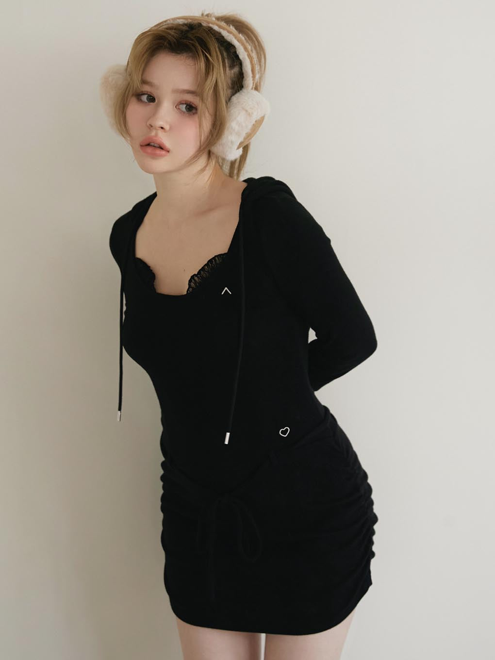 Elsa lace mini dress