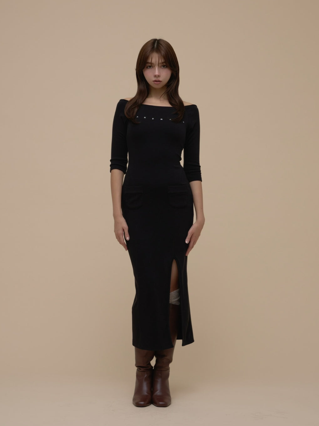 Mary raglan long dress