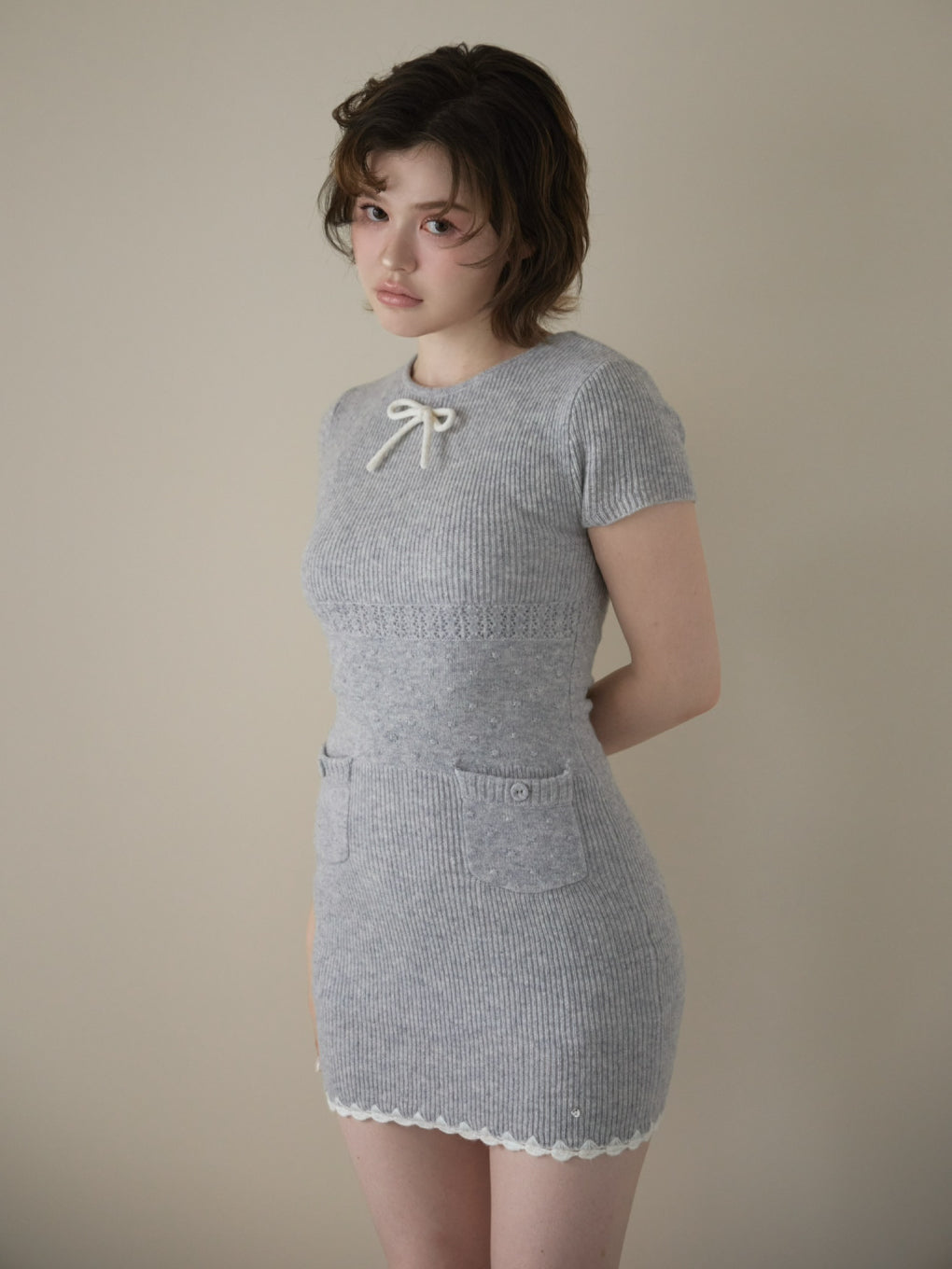 Maggy ribbon mini dress