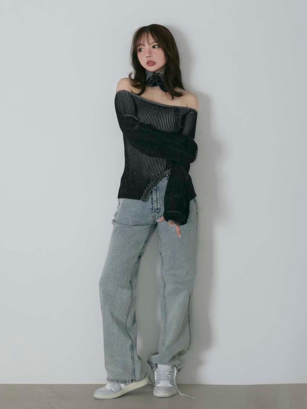 Nell knit neck warmer tops