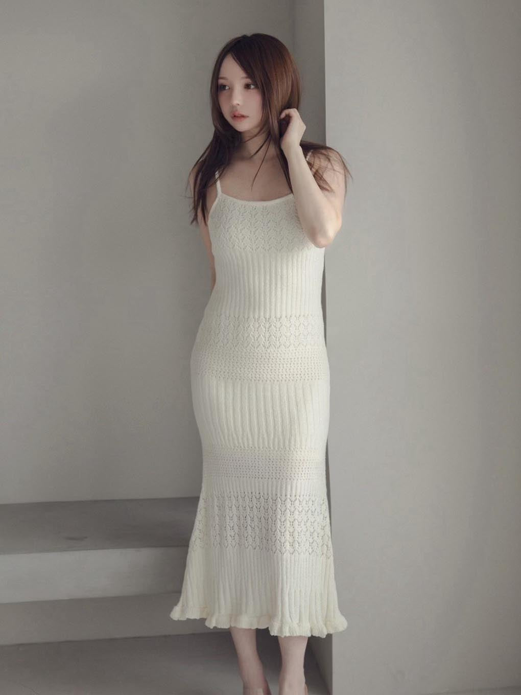 Layered crochet dress