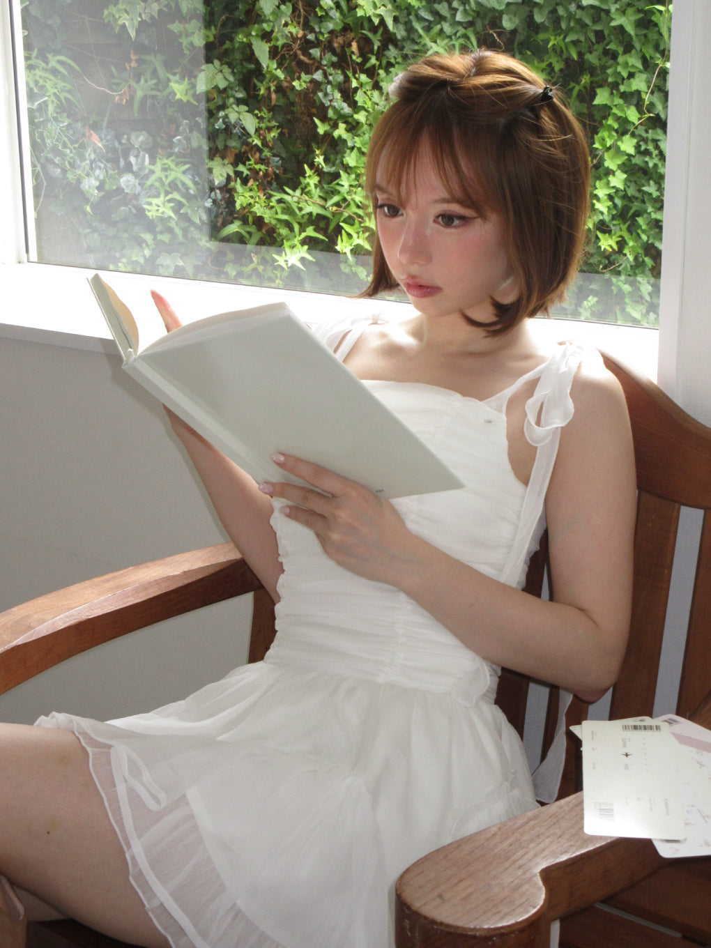 Jury chiffon mini dress