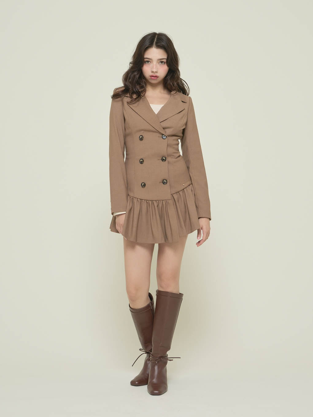 Donna gather mini dress