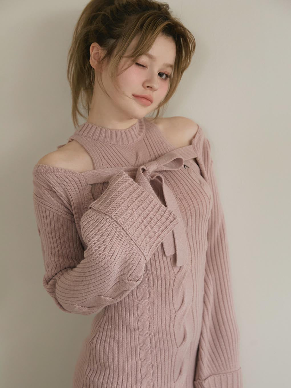Carmen knit set dress