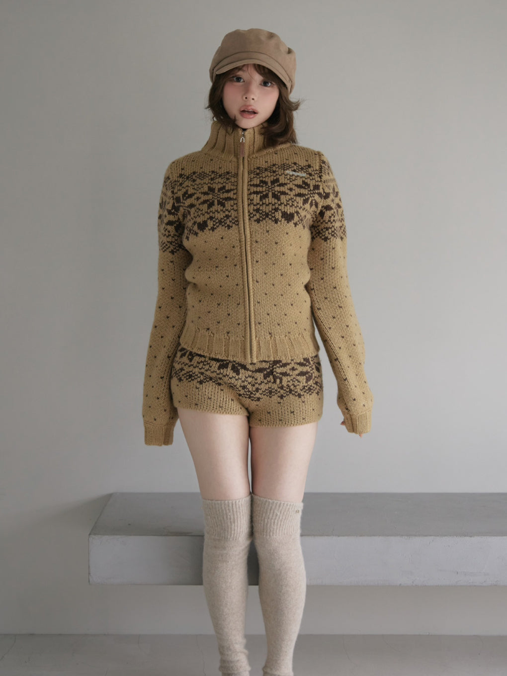 Snow drop knit set up