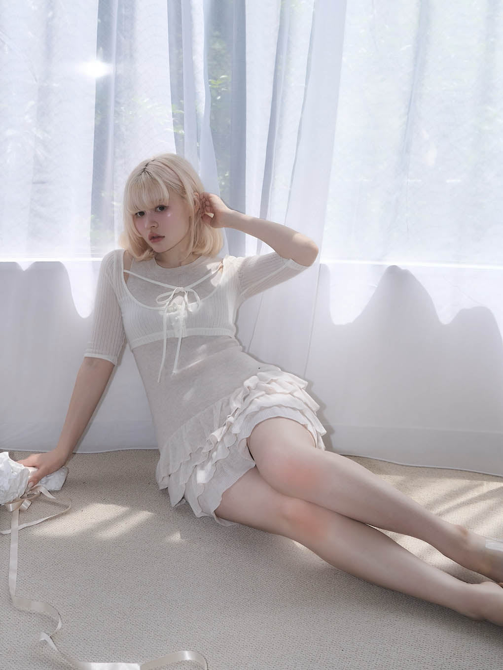 Sophia frill set dress