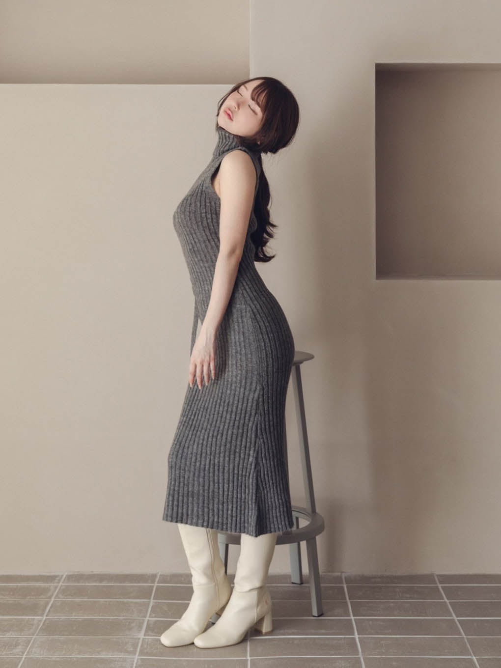 Cameo knit set cardigan