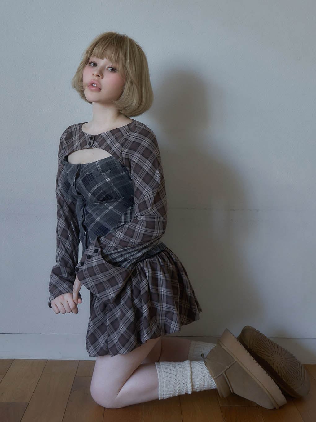 Nancy check tops