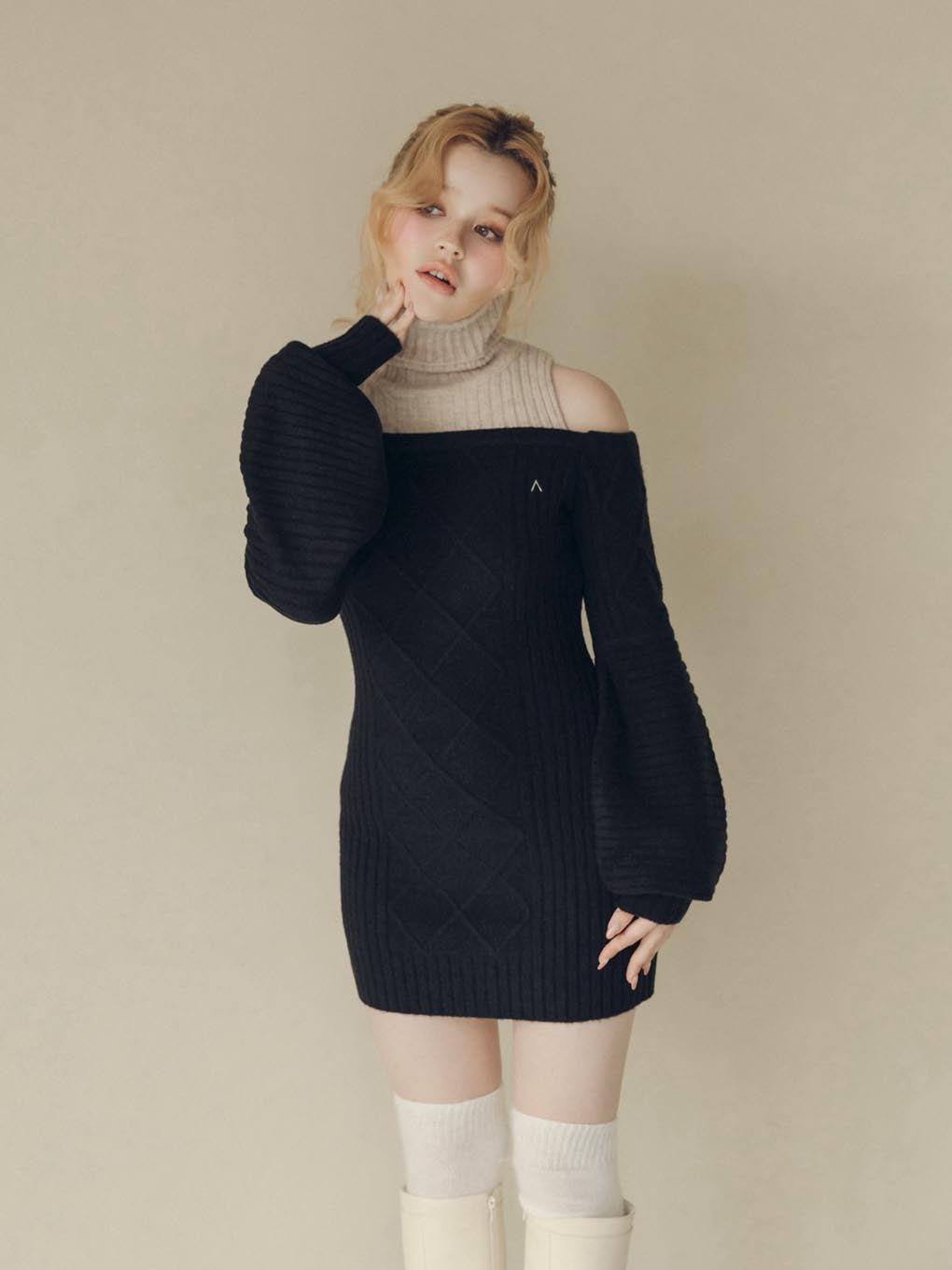 Cher knit mini dress