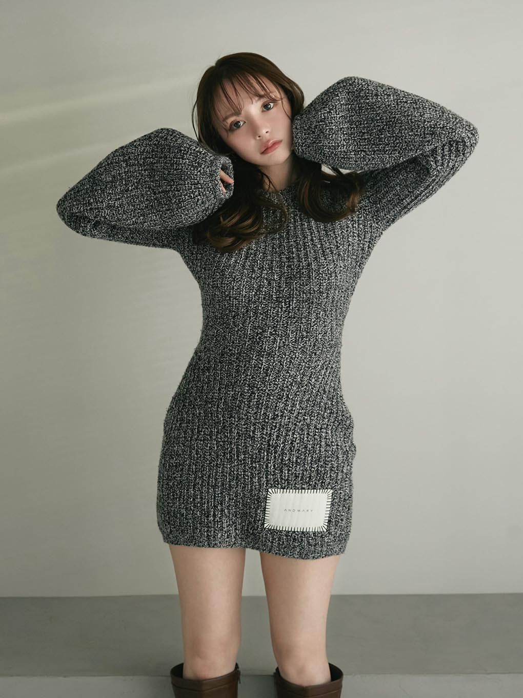 Mel knit mini dress