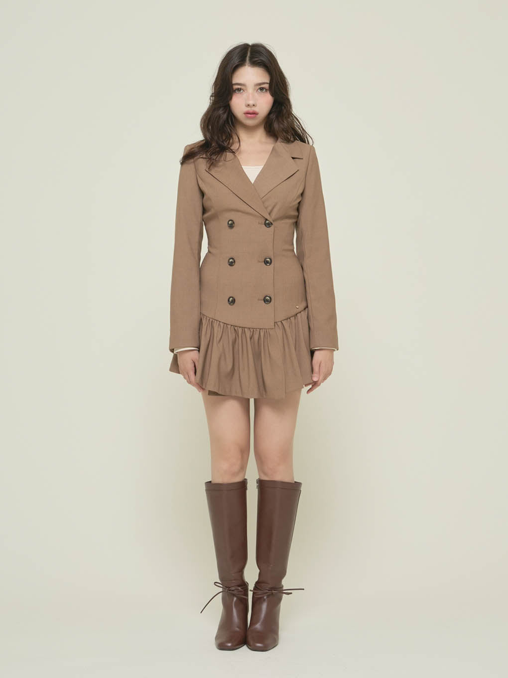 Donna gather mini dress